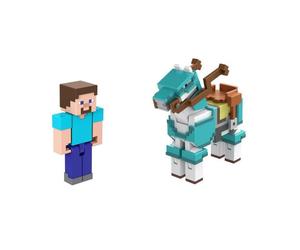 Minecraft - Steve Et Son Cheval En Diamant - Figurines DAction