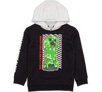 Minecraft - Sweat à capuche pour garçon NS6695 (122) (Noir/Gris/Vert)