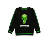 Minecraft Sweatshirt Garçon Creeper Noir 8-9 Ans