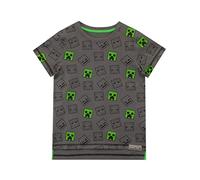Minecraft - T-Shirt Garçon, Multicolore, 11-12 ans
