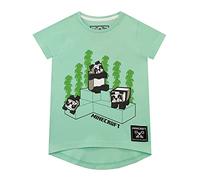 Minecraft - T-Shirt - Panda - Fille - Vert - 11-12 Ans