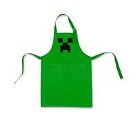 Minecraft Tablier de cuisine Green Creeper Youth, Vert, taille unique