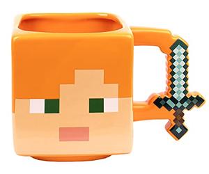 Minecraft Tasse en Céramique, Capacité de 650 ml, Alex, 3D, Jeu, Marchandise Officielle