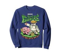 Minecraft Team Farmers Iron Golem & Pig Grow Wheat & Carrot Sweatshirt