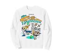 Minecraft Team Fighters Cat and Wolf Companion Mobs Running Sweatshirt