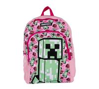 Minecraft TNT Gamer Kids Sac à dos d'école, rose, M, Décontracté