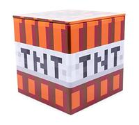 Minecraft TNT Tin Storage Box Cube Organizer with Lid | 4 inches