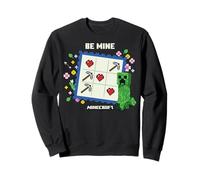 Minecraft Valentine's Day Be Mine Creeper Valentine's Card Sweatshirt