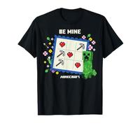 Minecraft Valentine's Day Be Mine Creeper Valentine's Card T-Shirt