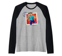 Minecraft Valentine's Day Explore Love Build Steve Arrows Manche Raglan