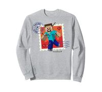 Minecraft Valentine's Day Explore Love Build Steve Arrows Sweatshirt