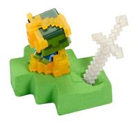 Minecraft Vanilla Figurine d'action Mining Zombie en flammes pour enfants de 6 ans et plus