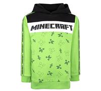 Minecraft - Vêtements Sweat à Capuche pour garçon - Sweat à Capuche Vert 100% Coton - Sweat à Capuche Vert Creeper - Cadeaux Vert (7-8 Ans)