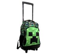 Minecraft Zaino Trolley à Roulettes 46x33x20cm École Noir