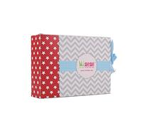 Minene Ensemble cadeau 3 pièces surprise pour bébé Unisexe Gris 0-3 m Body + Pantalon + Chapeau (Gris et Blanc)