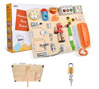 MINENICE Busy Board Apprentissage de la motricité fine et des compétences de vie de base pour les tout-petits occupés Jouet éducatif préscolaire Cadeau pour garçons ou filles
