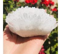 Mineraire de Cluster en Cristal en Cluster à Quartz Clair pour décoration intérieure de la Maison en Pierre du Chakra Droit (400-450g)