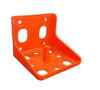 Mineral Block Holder - Livestock Feeder Stand | 16.5x16.5x14cm Orange or 20x20x20cm Green Pp Holder with Secure Fit, Outdoor Feeding Accessory for Horse Cow Deer Goat Sheep Farm Pasture Backyard