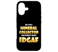 Mineral Collector IDGAF Rare Earth Crystal Rock Collection Coque pour iPhone 17