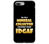 Mineral Collector IDGAF Rare Earth Crystal Rock Collection Coque pour iPhone 7 Plus/8 Plus