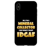 Mineral Collector IDGAF Rare Earth Crystal Rock Collection Coque pour iPhone XS Max