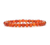 Mineral Est Bracelet Cornaline qualité Extra | Pierre : 6 mm | Rend dynamique