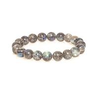 Mineral Est | Bracelet Labradorite qualité Extra | Taille des pierres = 10mm | Dynamisme et volonté | Lithothérapie et chakras