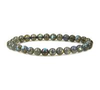 Mineral Est | Bracelet Labradorite qualité Extra | Taille des pierres = 6mm | Dynamisme et volonté | Lithothérapie et chakras
