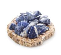 Mineral Est | Pierre roulée Sodalite qualité A | Taille : 2,5 cm | Apaise la conscience et rassure | Vendue à l'unité | Lithothérapie et chakras
