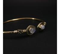 Mineral Import - Bracelet en laiton bronze avec pierre de lune - 3564VC