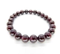 Mineral Import - Bracelet Grenat boule facettée 8mm - 3992VC