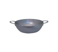 MINERAL Sauteuse Paysanne Bombée à bord haut en tôle d´acier cire d´abeille de BUYER 2 anses D 24 cm