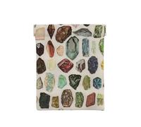 minéraux de Cristal de Pierres précieuses de géologie Vintage, Sac de Rangement pour Femmes, Portefeuille supérieur à Presser, Petit Porte-Monnaie, Pochette de Changement