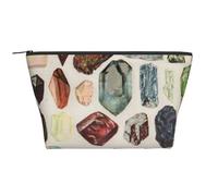 minéraux de Cristal de Pierres précieuses de géologie Vintage, Trousse de Toilette Trousse de Maquillage Sac à cosmétiques Trousse de Toilette de Voyage Portable