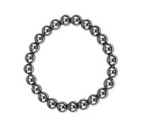 Minéraux et Cristaux : Bracelet en hématite magnétique. Anti douleurs et favorise l'apaisement. Combine l'hématite aux pouvoir de l'aimant. Garantie pierre naturelle.