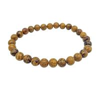 Minéraux et Cristaux - Bracelet Jaspe Mariam Naturel Lithotherapie - Perles 10mm - Pierres Authentiques de Qualité Supérieure AA/AAA sur élastique résistant - Idee cadeau homme ou femme. (10 mm)