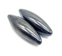 Minéraux et Cristaux : Paire d'obus en hématite magnétique. Anti douleurs et favorise l'apaisement. Combine l'hématite aux pouvoir de l'aimant. Garantie pierre naturelle. (1 unité =1 paire d'obus)