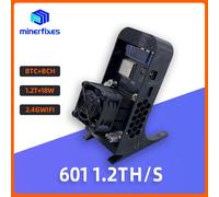 Minerfixes Gamma 601 1.2TH/S 18W ASIC Chip BM1370 BTC Solo Cryptos Miner pour usage domestique Nouveau Bitcoin Lucky Miner Bitaxesupra Blue (Black) EU