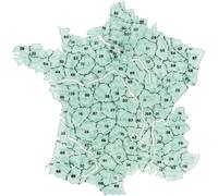 Minerva Carte Billographe N° 11 France Couleurs