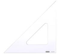 MINERVA Equerre 45° Bord Droit 30cm Transparent