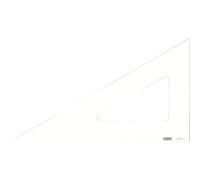 Minerva Equerre 60° Bord Droit 20cm Transparent Qualité Optique Transparent