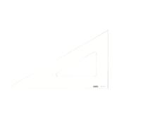 MINERVA Equerre 60° Bord Droit 25cm Transparent