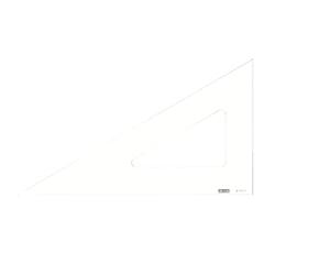 MINERVA Equerre 60° Bord Droit 50cm Transparent