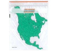 Minerva M79352455 Carte Amérique du Nord Vert Translucide