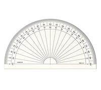 MINERVA Rapporteur 1/2 Circulaire en Grades 15cm Transparent