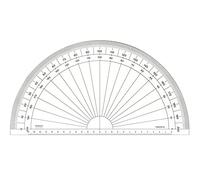 MINERVA Rapporteur 1/2 Circulaire en Grades 30cm Transparent