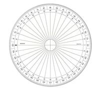 MINERVA Rapporteur 360° en Degré 15cm Transparent