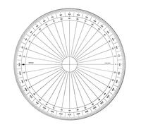 MINERVA Rapporteur 360° en Degré 30cm Transparent