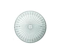 MINERVA Rapporteur Circulaire en Grades 30cm Transparent