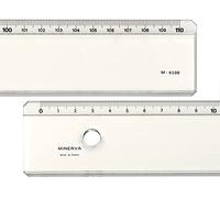 MINERVA Règle 110cm un biseau transparent